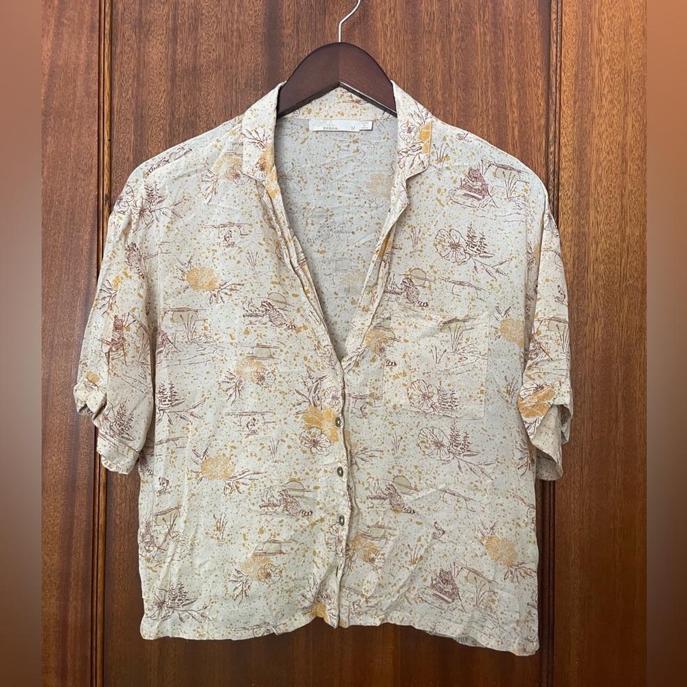 PrAna lightweight button down ladies shirt